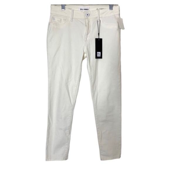 DL1961 Smart Denim Florence Cropped Instasculpt White denim Women’s Size 28 NWT - Picture 4 of 15